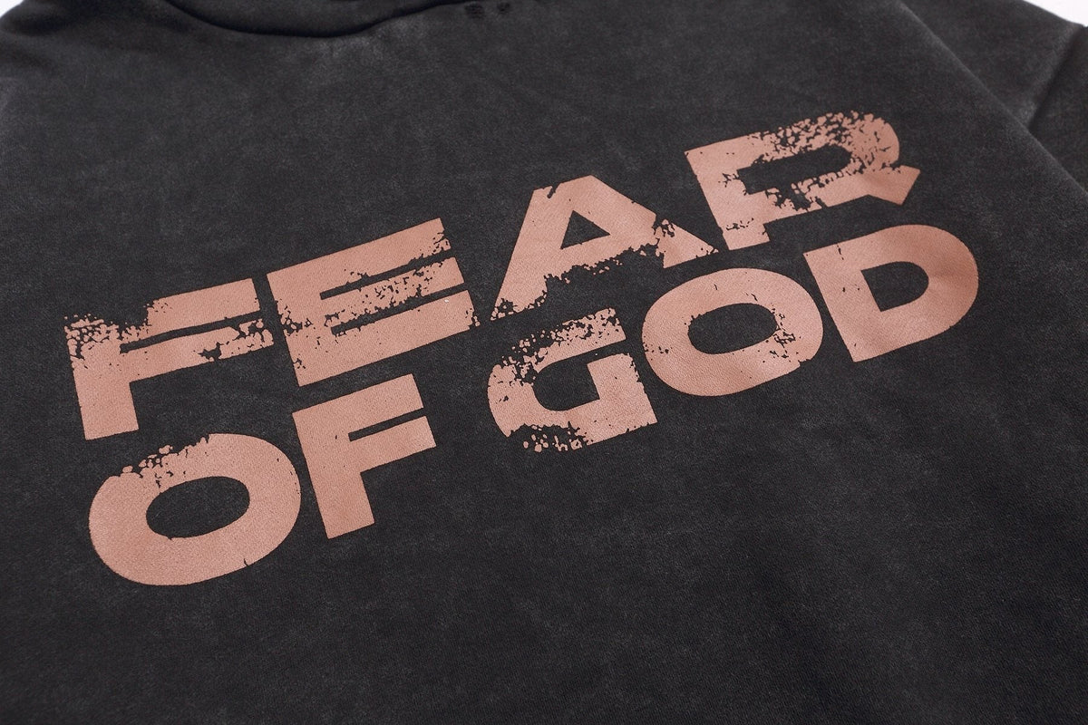 Fear of God Washed Black Side-Pocket Hoodie ¡ª detail