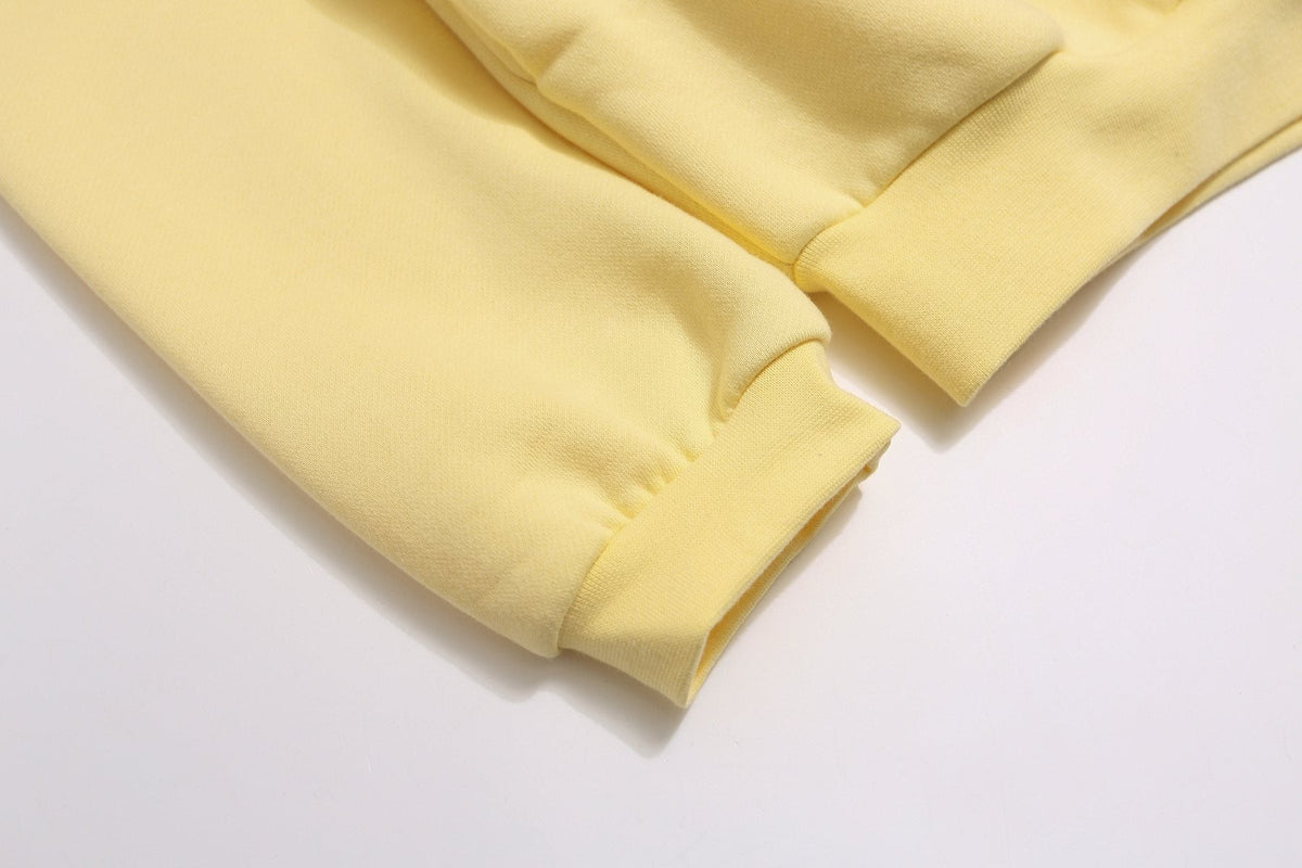 FOG Educate the Young Pale Yellow Hoodie ¡ª detail