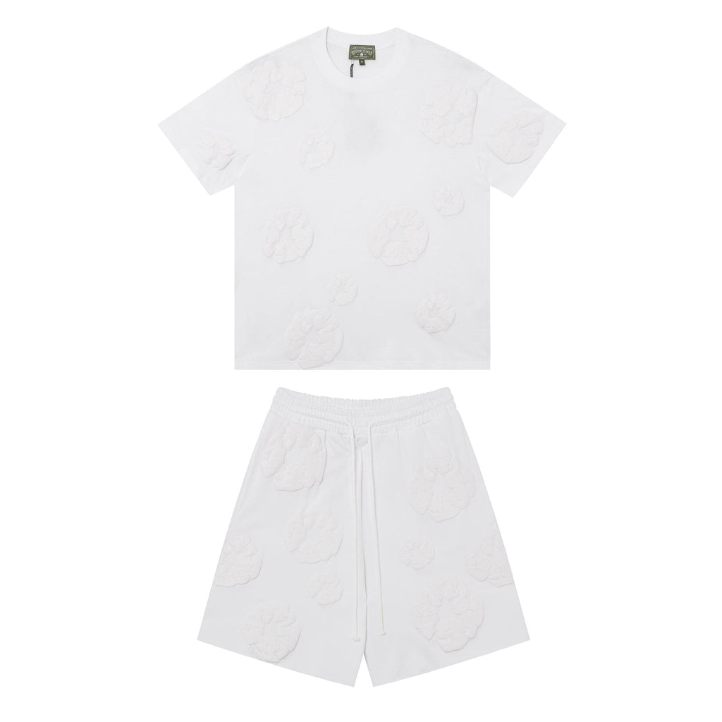 DENIM TEARS Cotton Wreath Graphic Short-Sleeve Set ¡ª front