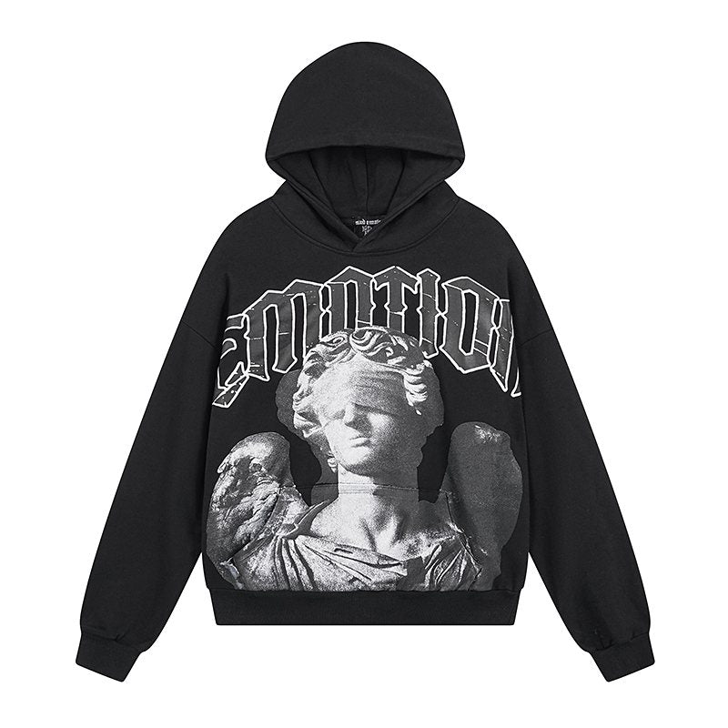 MIXED EMOTION Blind Angel Graphic Hoodie ¡ª front