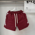 Godspeed Burgundy Side-Letter Graphic Shorts ¡ª hero
