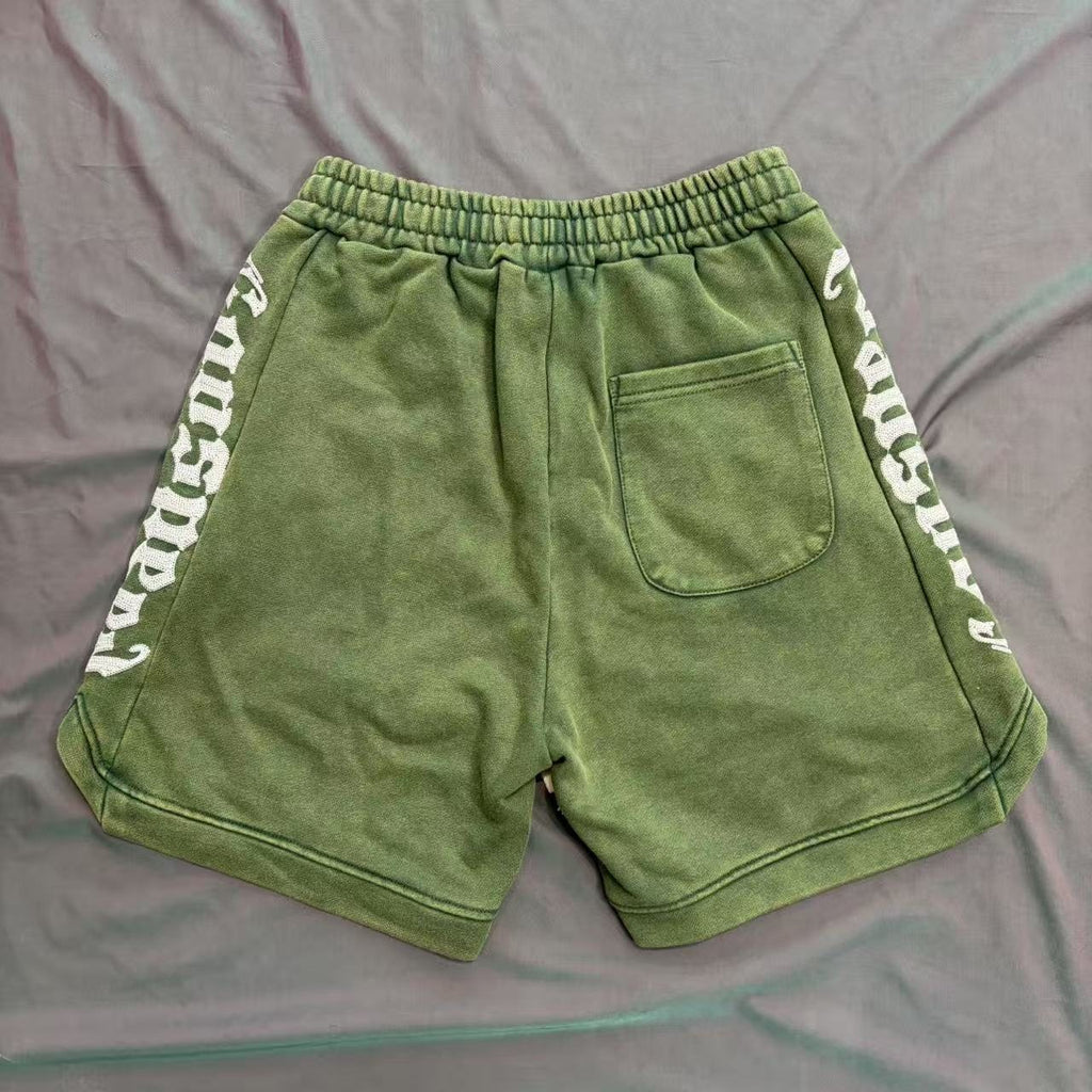 Godspeed Green Side Graphic Sweat Shorts ¡ª back