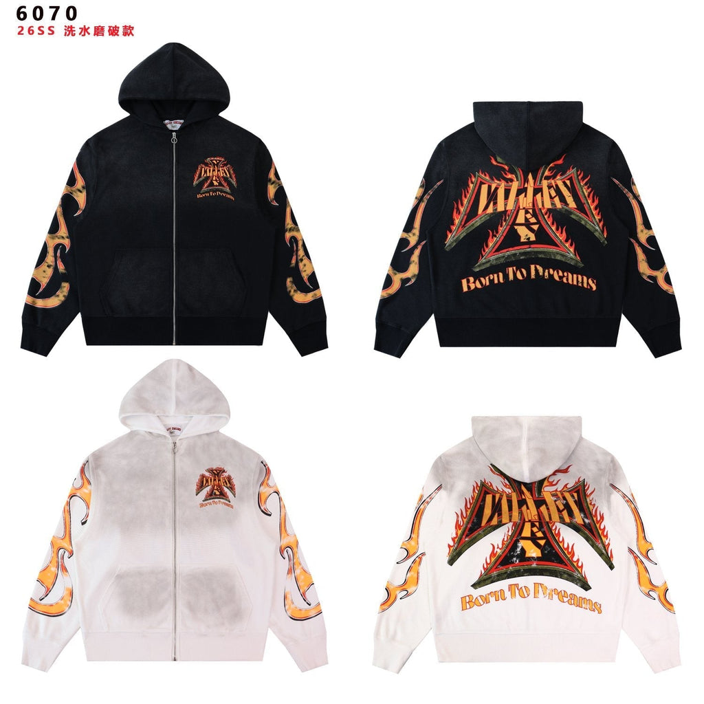 Valley Dreams Death or Glory Flame Zip Hoodie ¡ª comparison