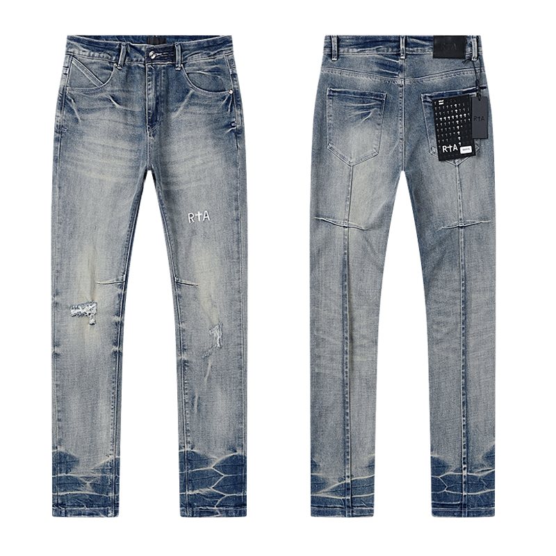 R+A Distressed Washed Blue Jeans ¡ª hero