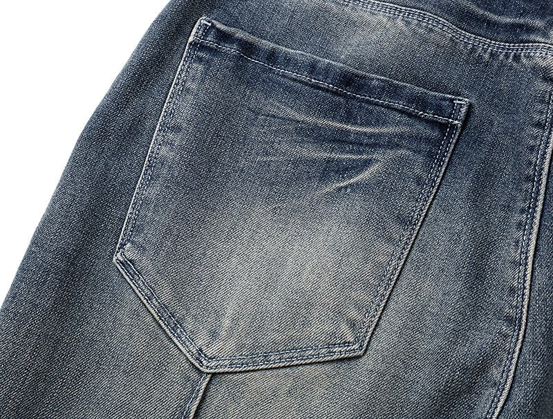 R+A Distressed Washed Blue Jeans ¡ª detail