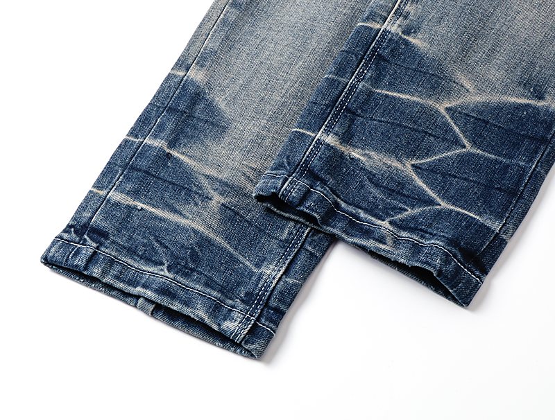 R+A Distressed Washed Blue Jeans ¡ª detail