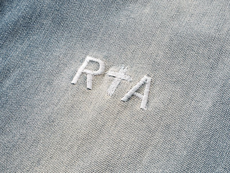 R+A Light Blue Distressed Jeans ¡ª detail