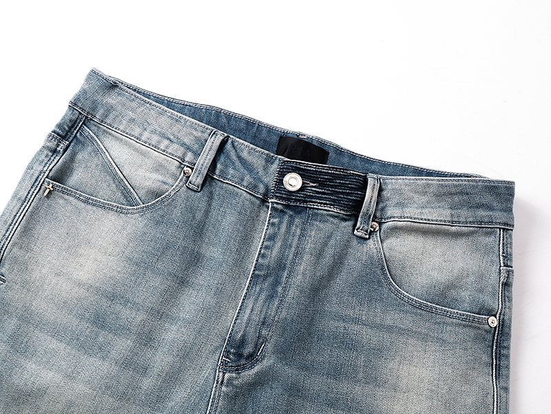 R+A Light Blue Distressed Jeans ¡ª detail