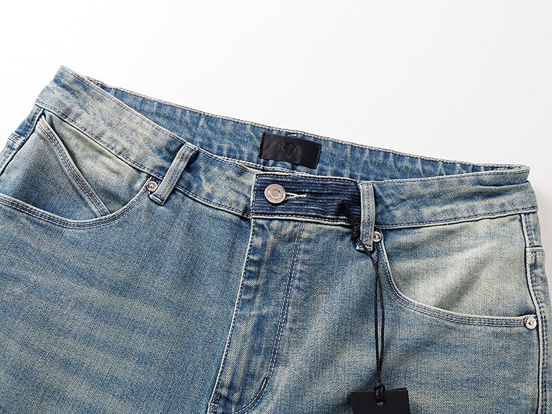 R+A Light Blue Lettered Jeans ¡ª detail