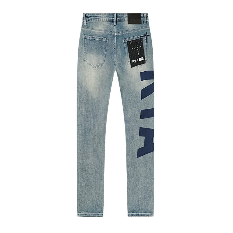 R+A Light Blue Lettered Jeans ¡ª back