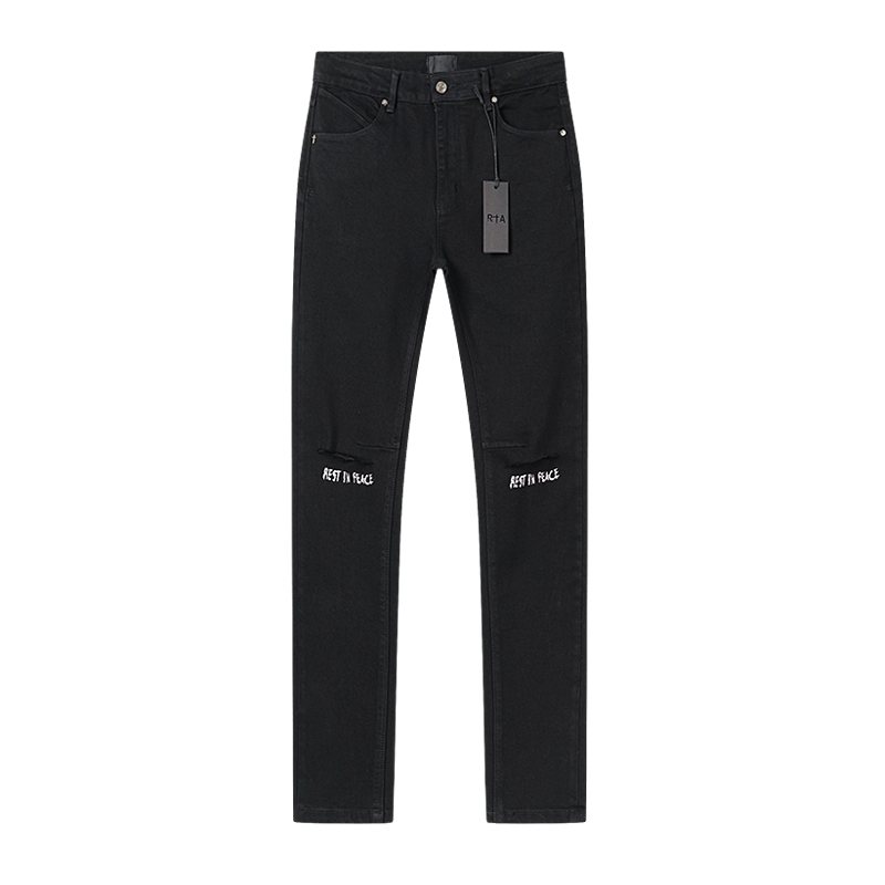 R+A Black Cross Graphic Jeans ¡ª hero