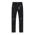 R+A Rest in Peace Cross Patch Paint-Splatter Jeans ¡ª hero