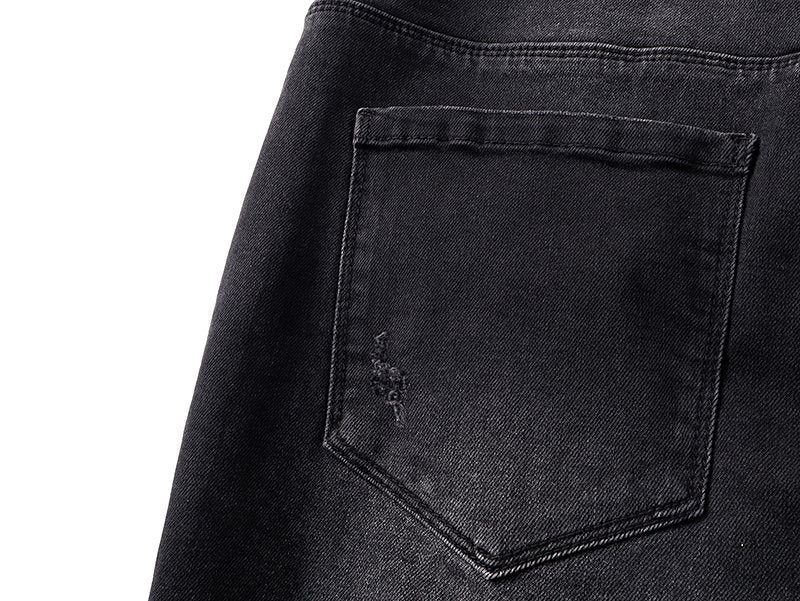 R+A Cross Embroidered Distressed Jeans ¡ª detail