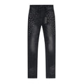 R+A Cross-Stud Washed Black Jeans ¡ª hero