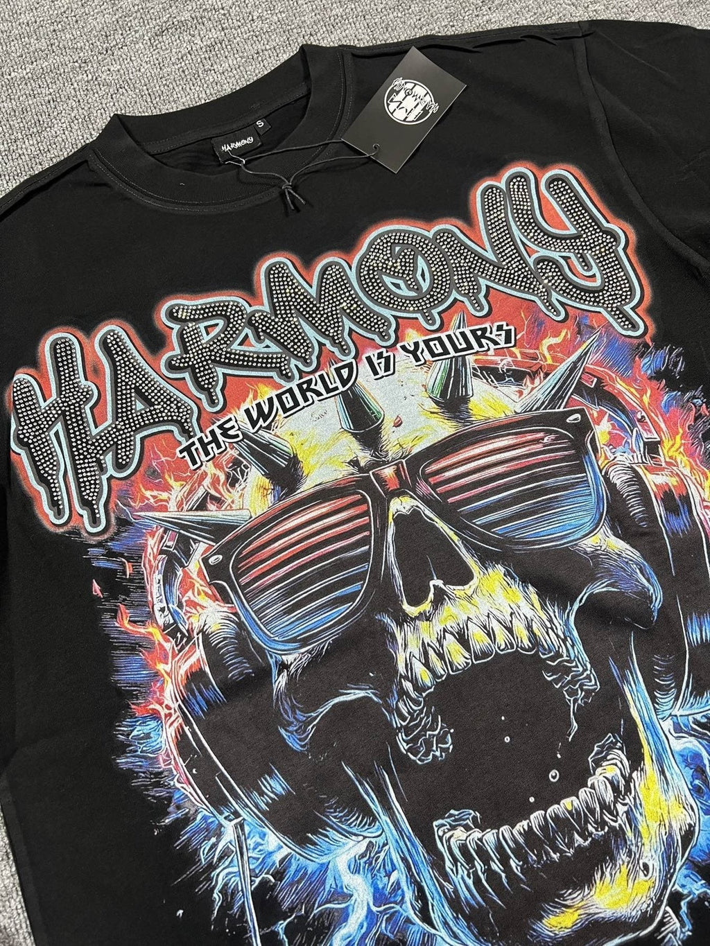 HARMONY New Age Skull Graphic Short-Sleeve T-Shirt ¡ª detail