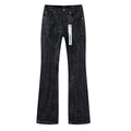 Purple Brand Black Coated Crinkle Bootcut Jeans ¡ª hero
