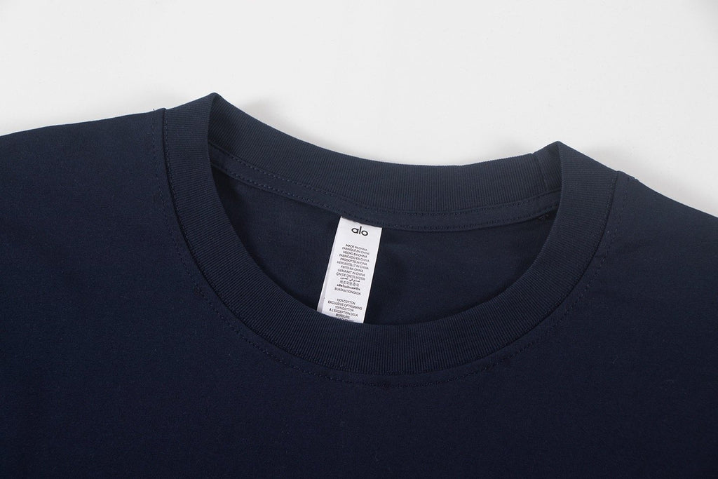 alo Solid Logo T-Shirt & Shorts Set ¡ª neck_label