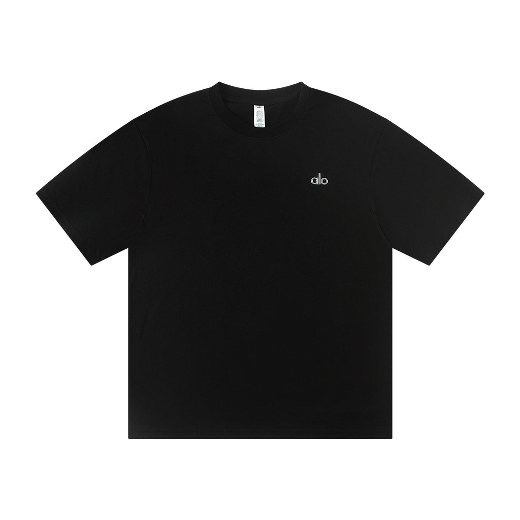 alo Solid Logo T-Shirt & Shorts Set ¡ª front