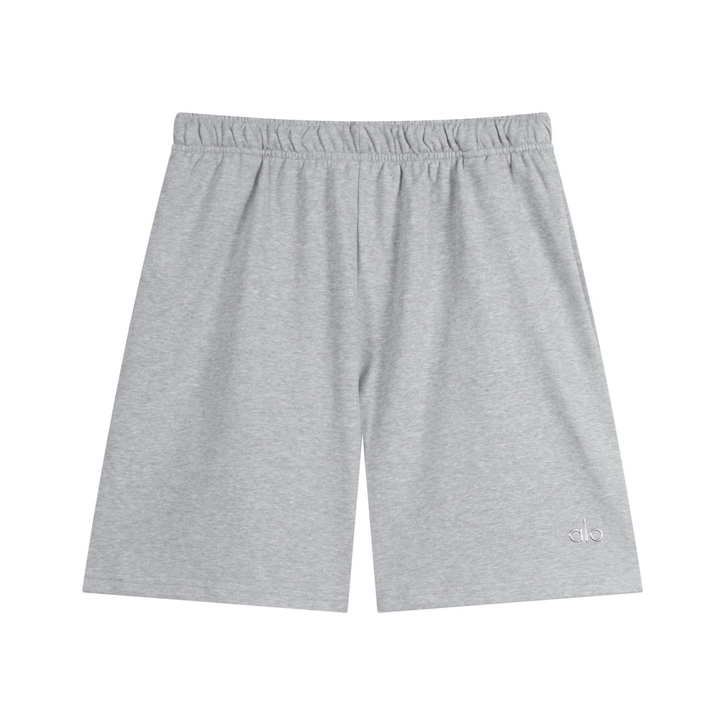 alo Elastic Waist Logo Detail Shorts ¡ª front