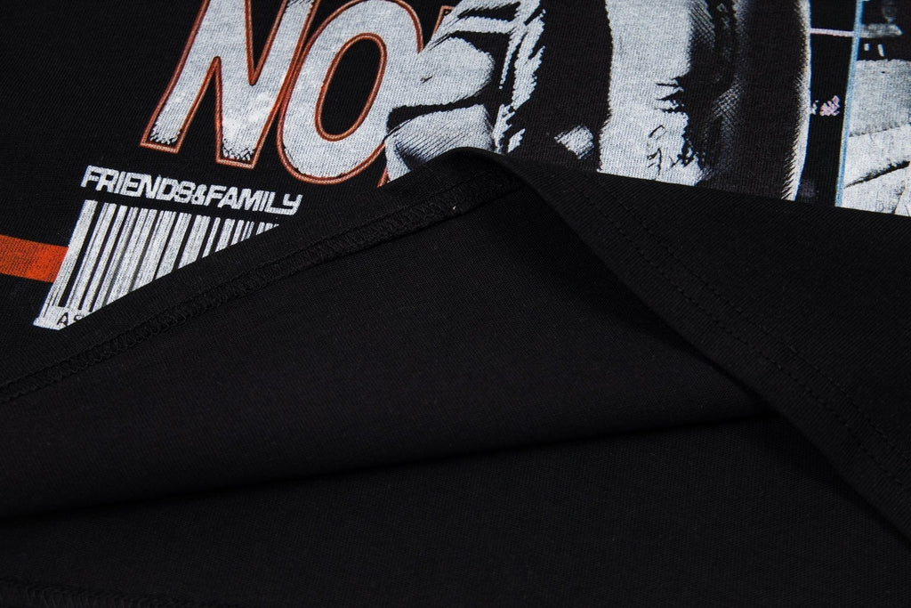 ASAALL Black Front & Back Graphic T-Shirt ¡ª detail