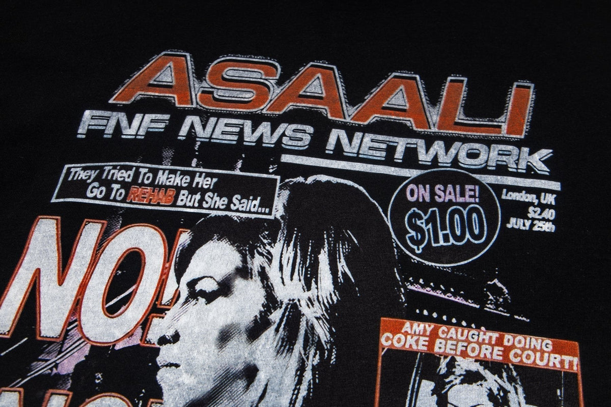 ASAALL Black Front & Back Graphic T-Shirt ¡ª detail