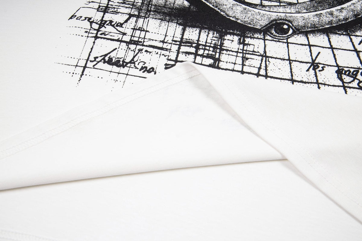 ASAALL White Graphic Short-Sleeve T-Shirt ¡ª detail