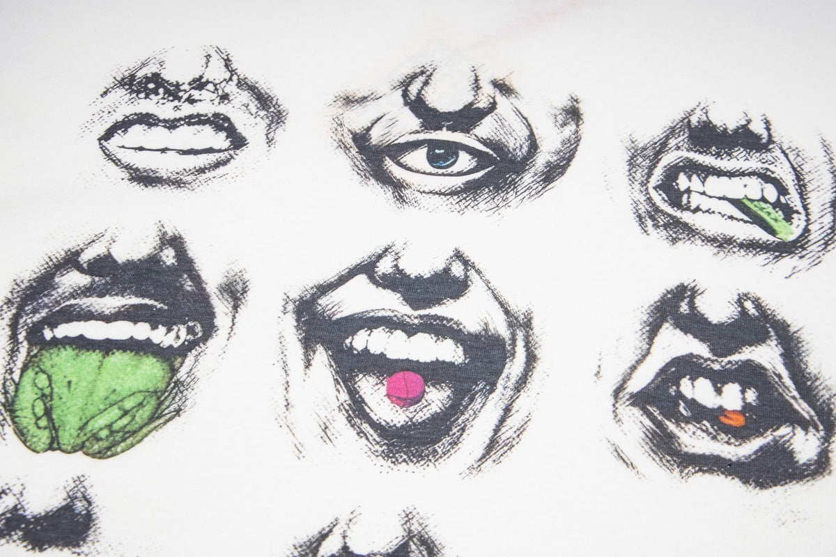 ASAALL Mouth & Eye Graphic Short-Sleeve T-Shirt ¡ª detail