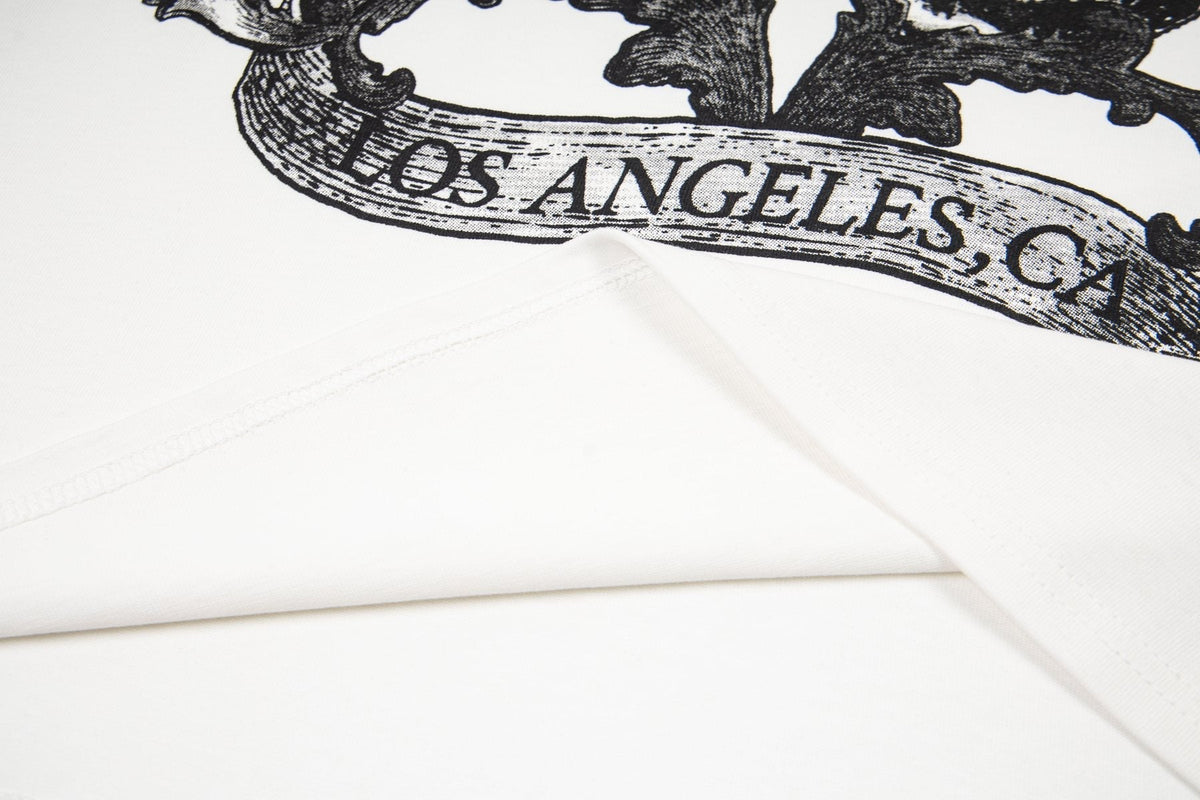 ASAALL White Graphic Sleeveless T-Shirt ¡ª detail