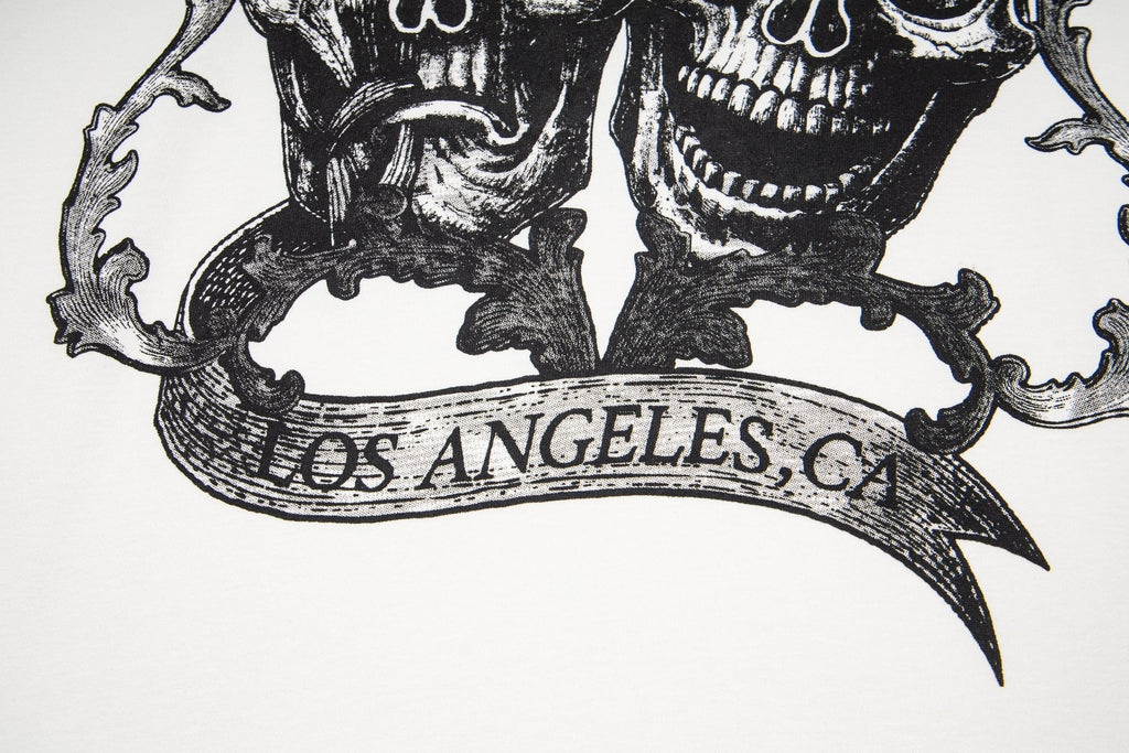 ASAALL White Graphic Sleeveless T-Shirt ¡ª detail