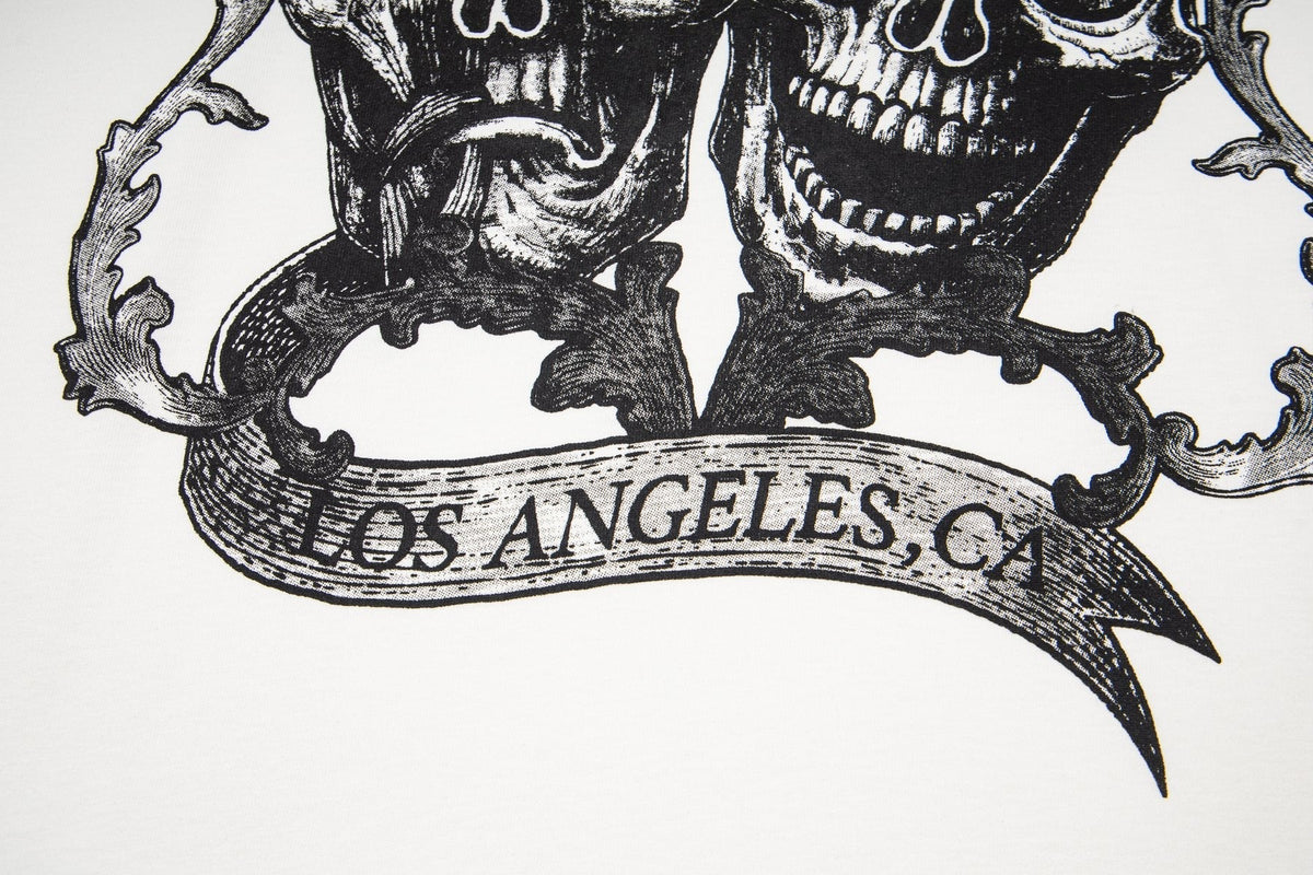 ASAALL White Graphic Sleeveless T-Shirt ¡ª detail