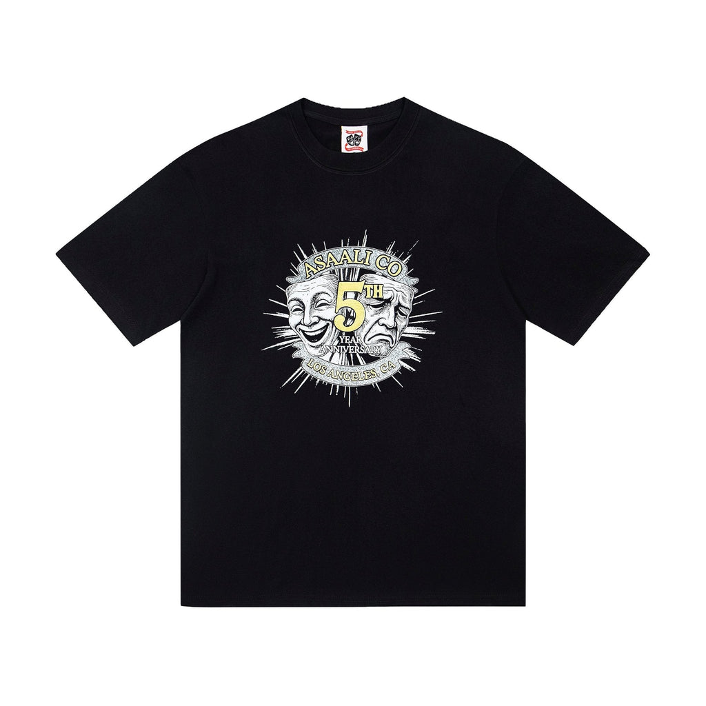 ASAALL Theatrical Mask Graphic T-Shirt ¡ª hero