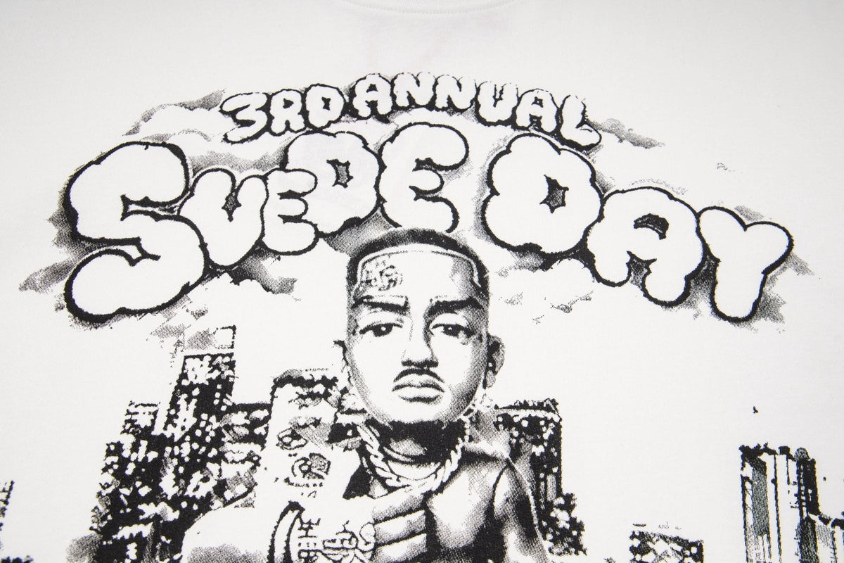 ASAALL White Black Front Graphic T-Shirt ¡ª detail