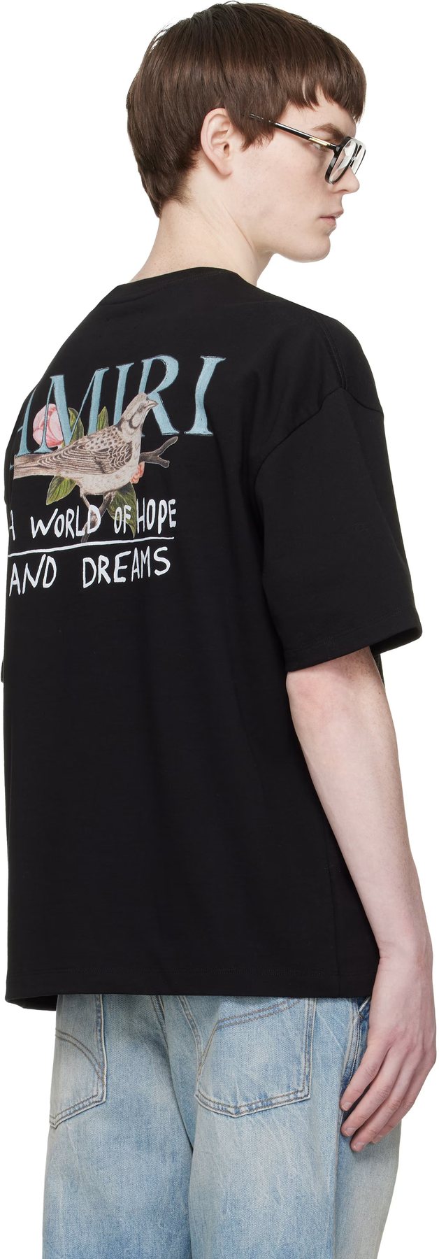 AMIRI Hope and Dreams Bird Graphic T-Shirt ¡ª context