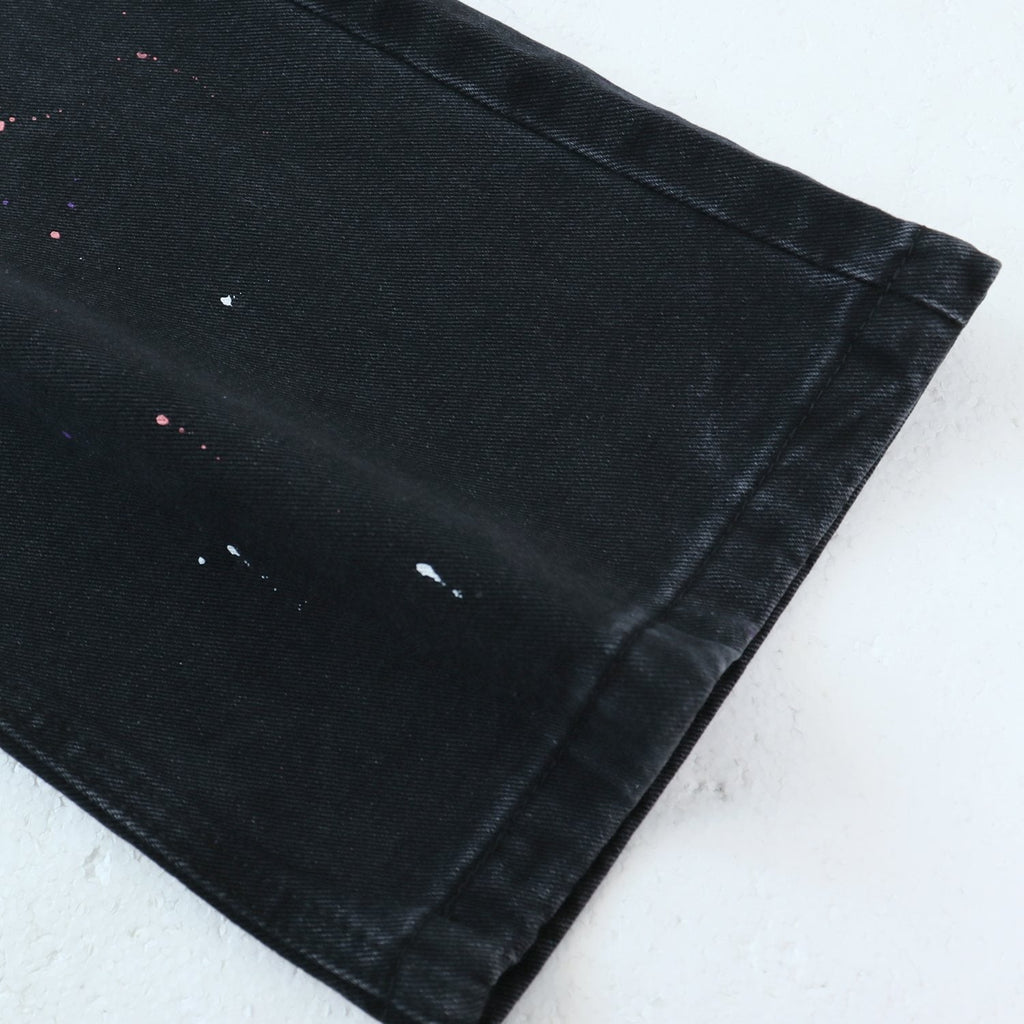 Valley Dreams Lives Forever Paint-Splatter Jeans ¡ª detail