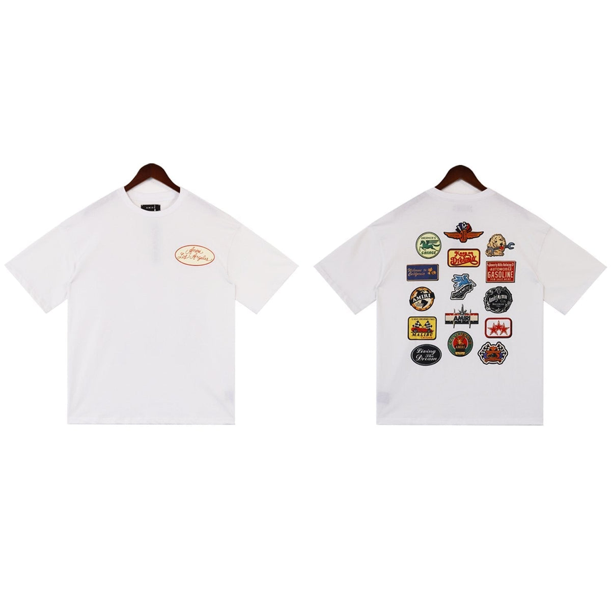 AMIRI Multi-Patch Back Graphic T-Shirt ¡ª front