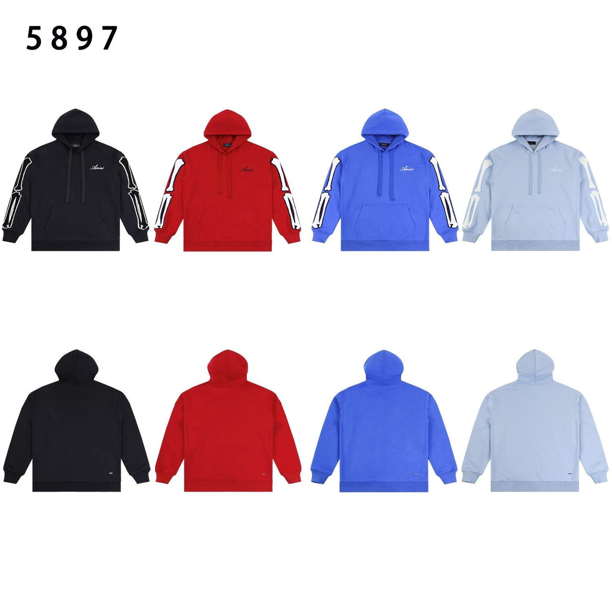 AMIRI Collegiate Bone Sleeve Graphic Hoodie ¡ª comparison