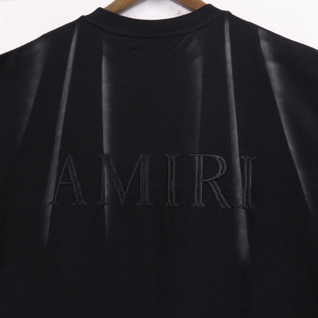 AMIRI Washed Embroidered T-Shirt & Shorts Set ¡ª detail