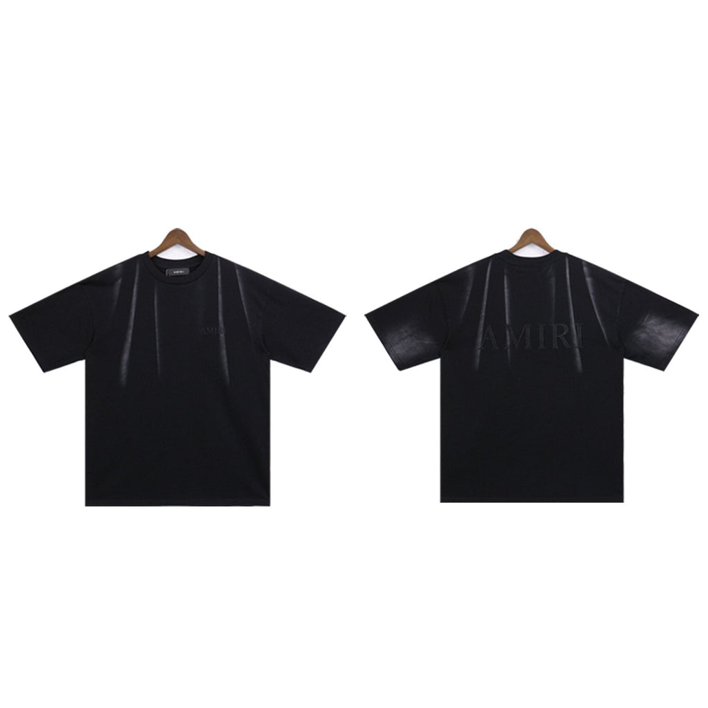 AMIRI Washed Embroidered T-Shirt & Shorts Set ¡ª front