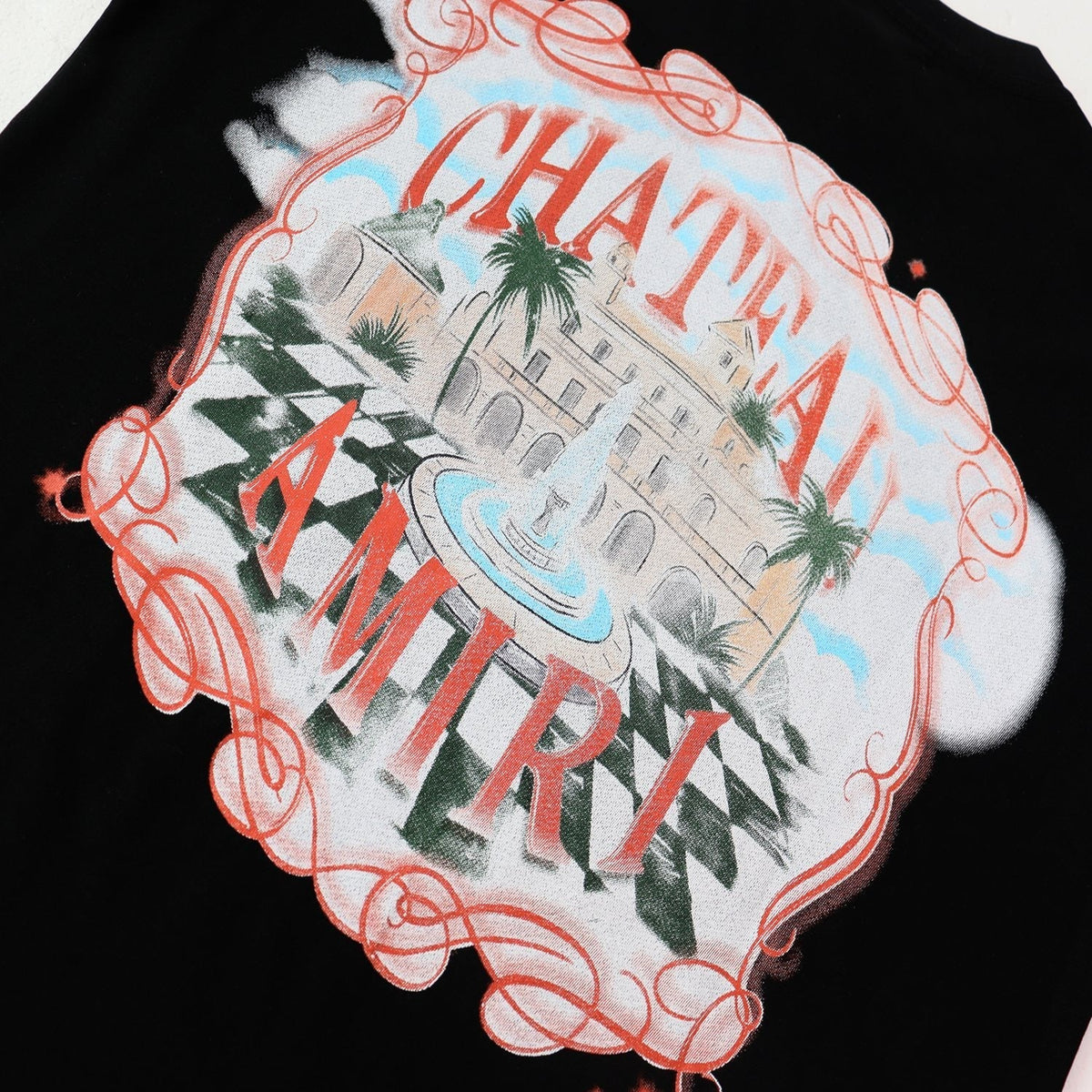 AMIRI Chateau Castle Graphic T-Shirt ¡ª detail