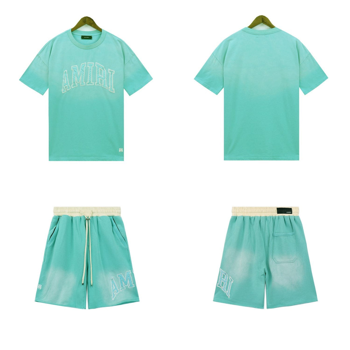 AMIRI Vintage Collegiate Short-Sleeve Set ¡ª front