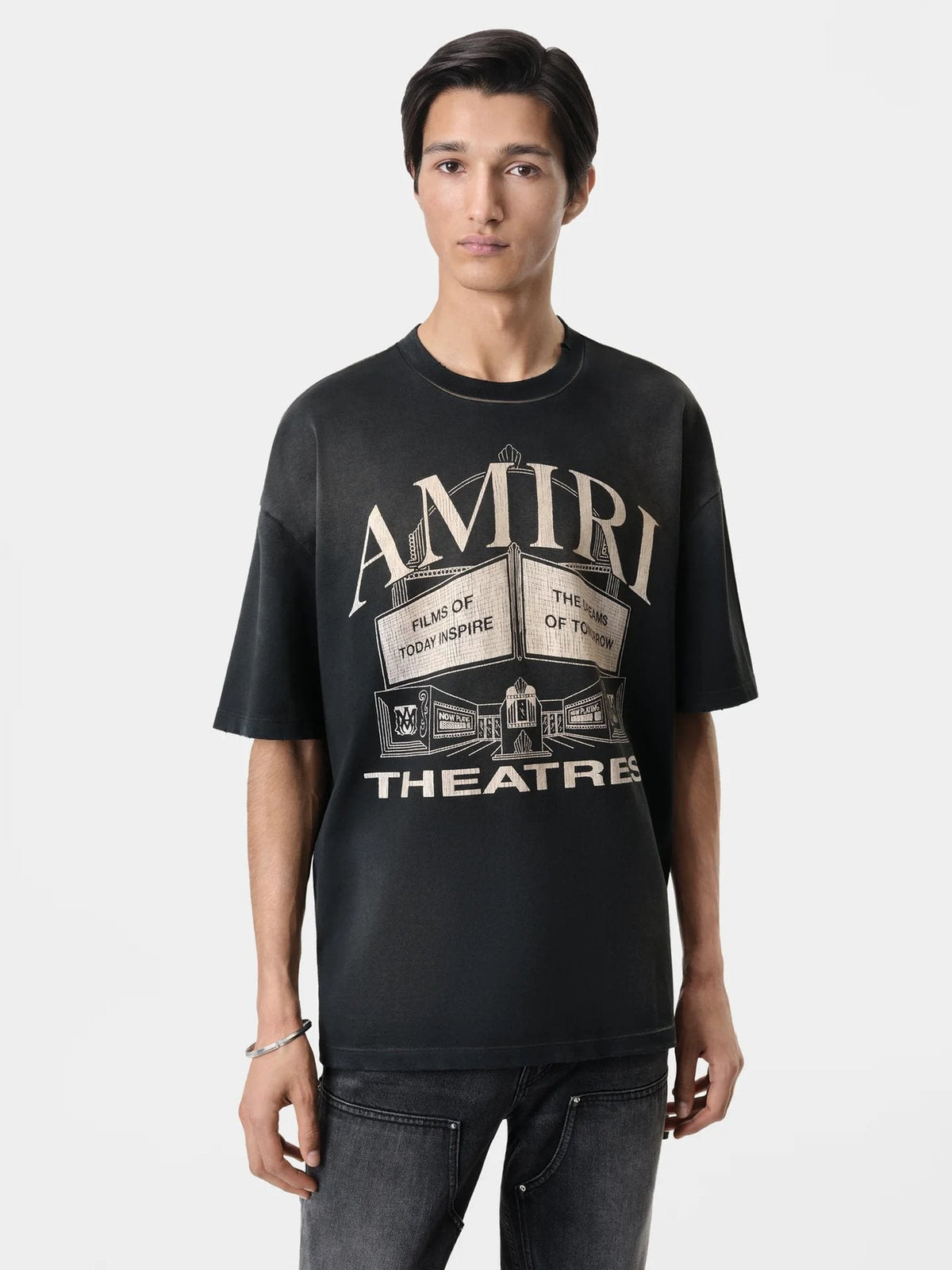 AMIRI Theatres Vintage Graphic Short-Sleeve T-Shirt ¡ª model