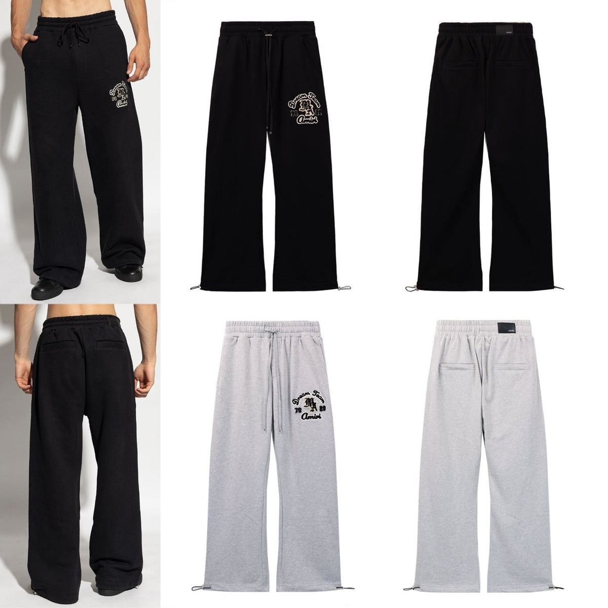 AMIRI Embroidered Leg Graphic Sweatpants ¡ª comparison