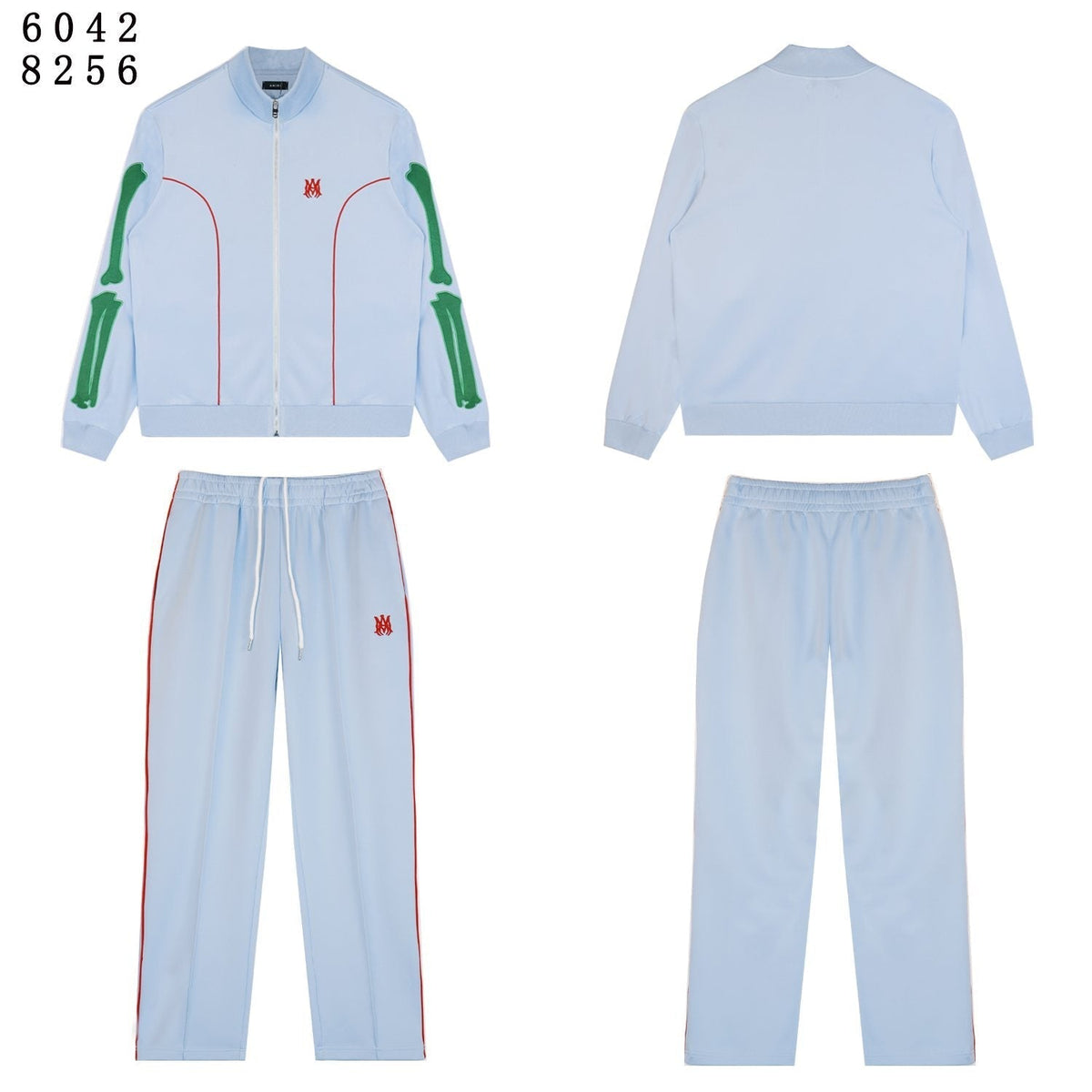 AMIRI Bones Track Jacket & Pants Matching Set ¡ª front