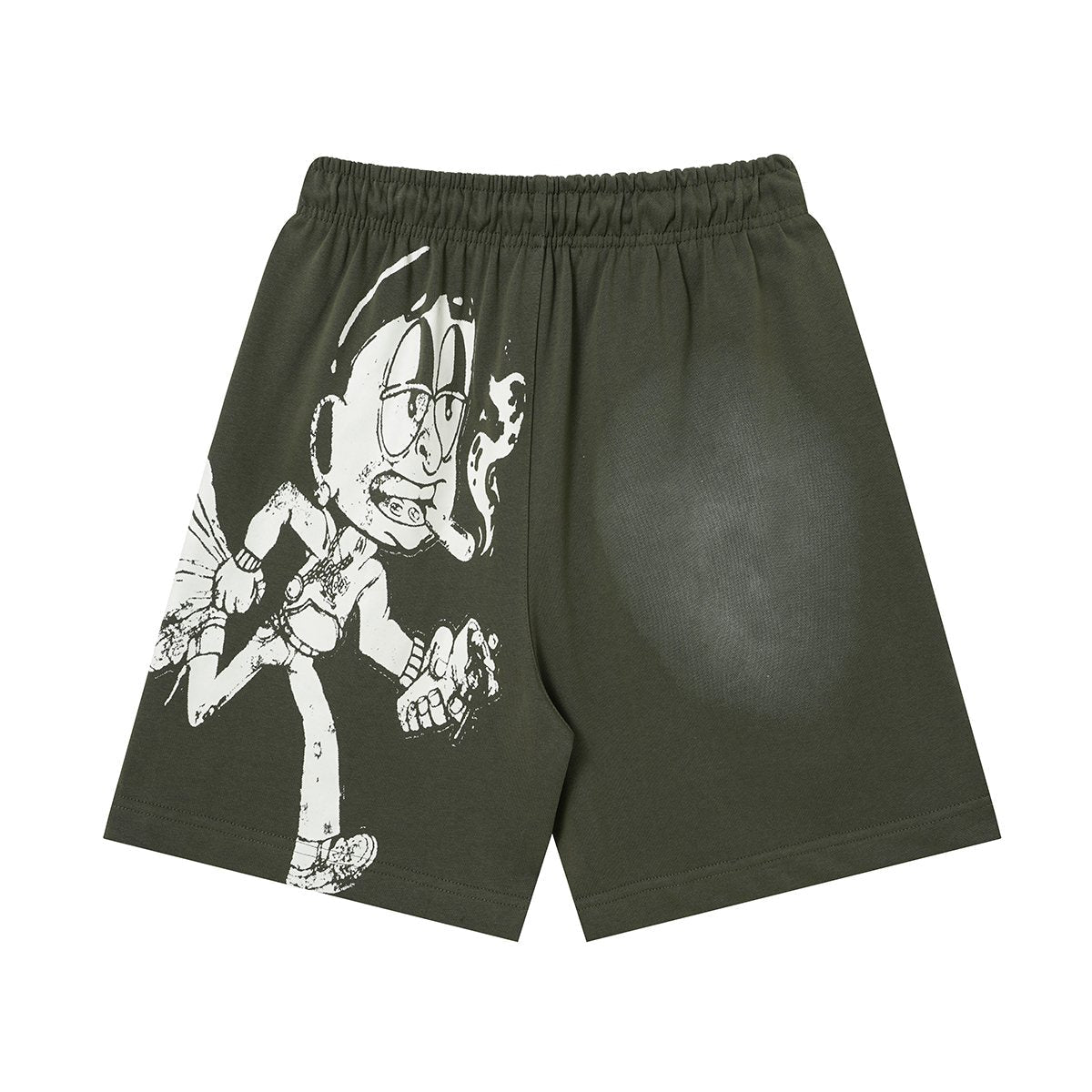 THAT'S A AWFUL LOT OF COUGH SYRUP Drawstring Graphic Shorts ¡ª back