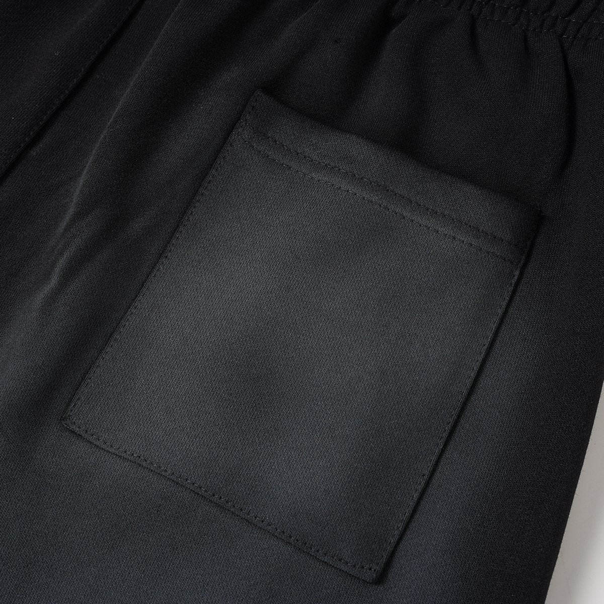 THAT'S A AWFUL LOT OF COUGH SYRUP Black Graphic Drawstring Shorts ¡ª detail