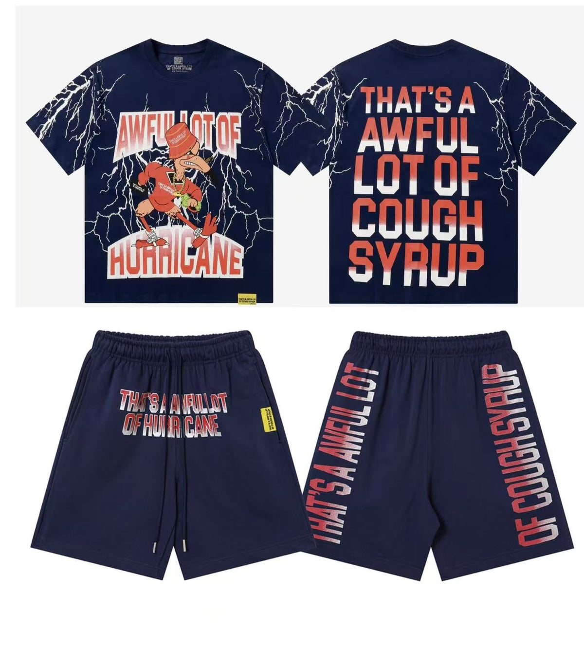 THAT'S A AWFUL LOT OF COUGH SYRUP Graphic T-Shirt & Shorts Set ¡ª hero