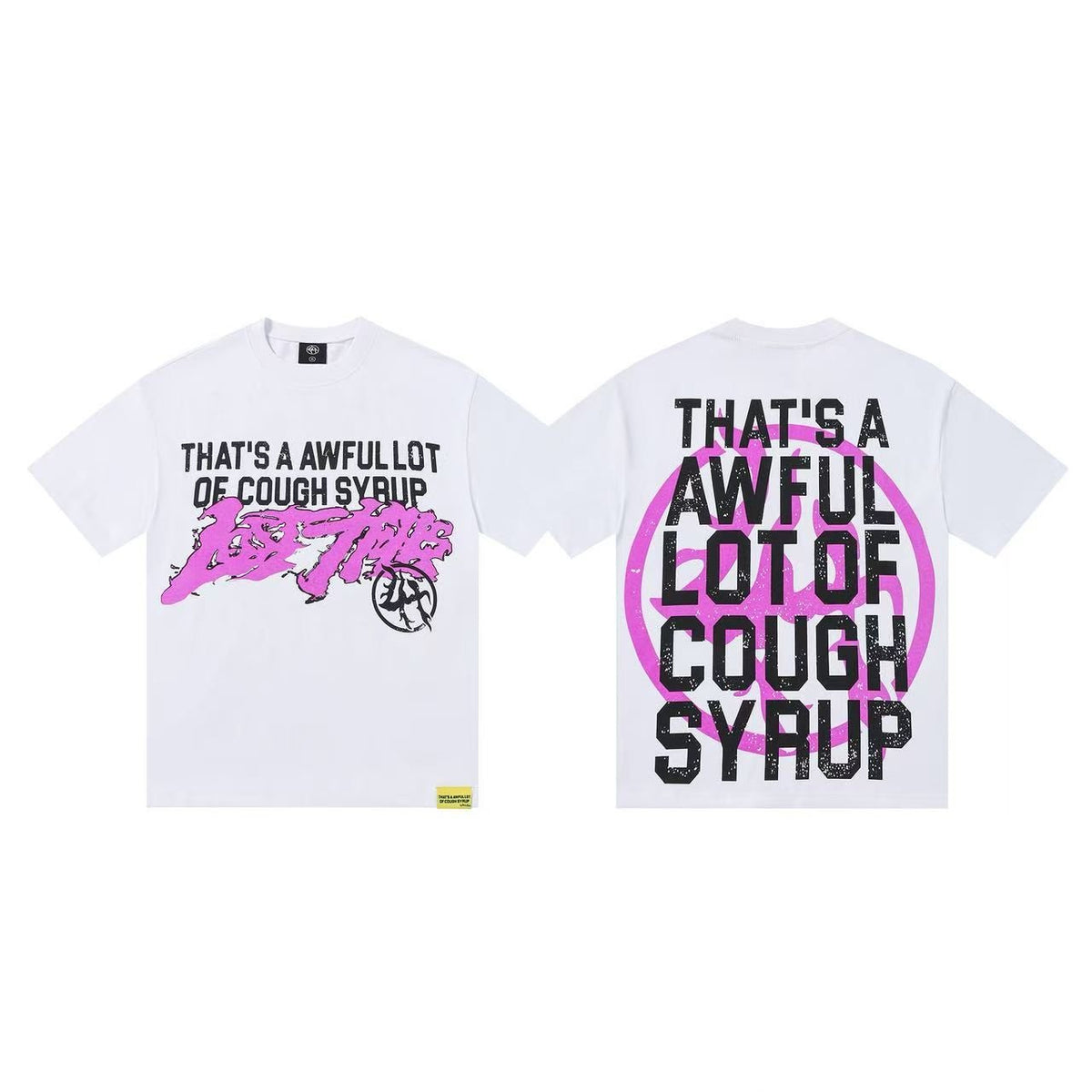 THAT'S A AWFUL LOT OF COUGH SYRUP Graphic T-Shirt & Shorts Set ¡ª detail