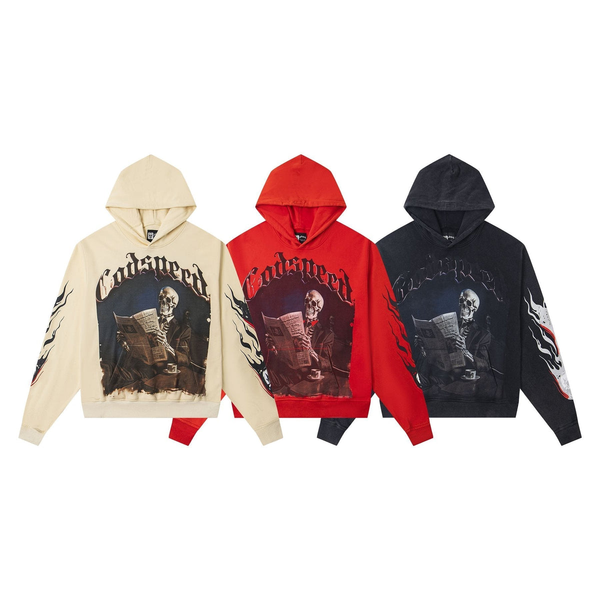 Godspeed Black Monday Skeleton Graphic Hoodie ¡ª comparison
