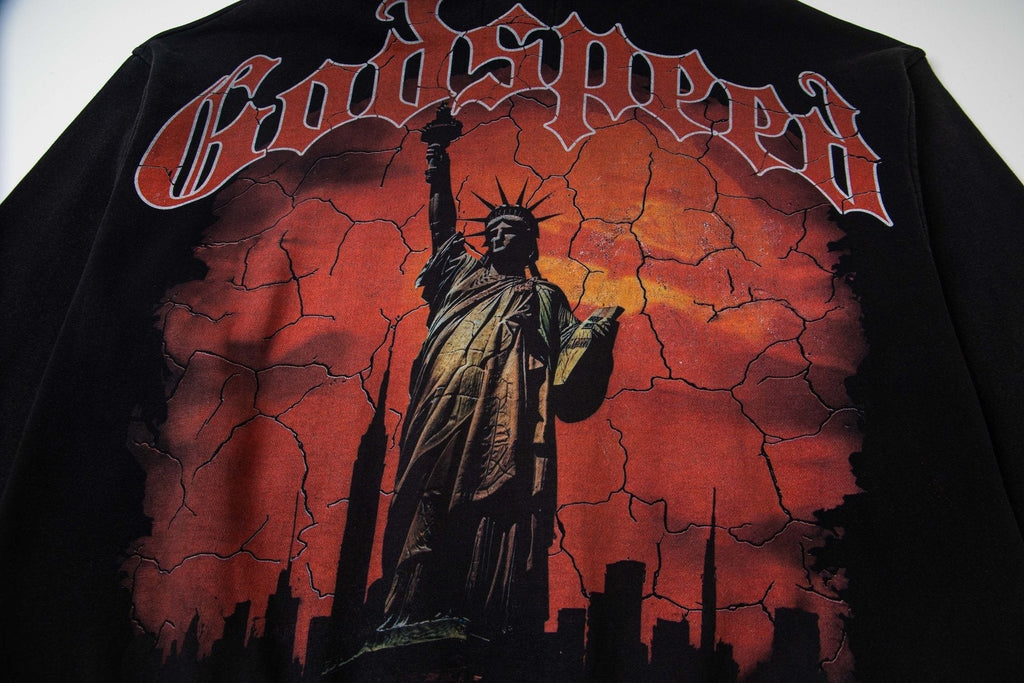 Godspeed Statue Graphic Hoodie ¡ª detail