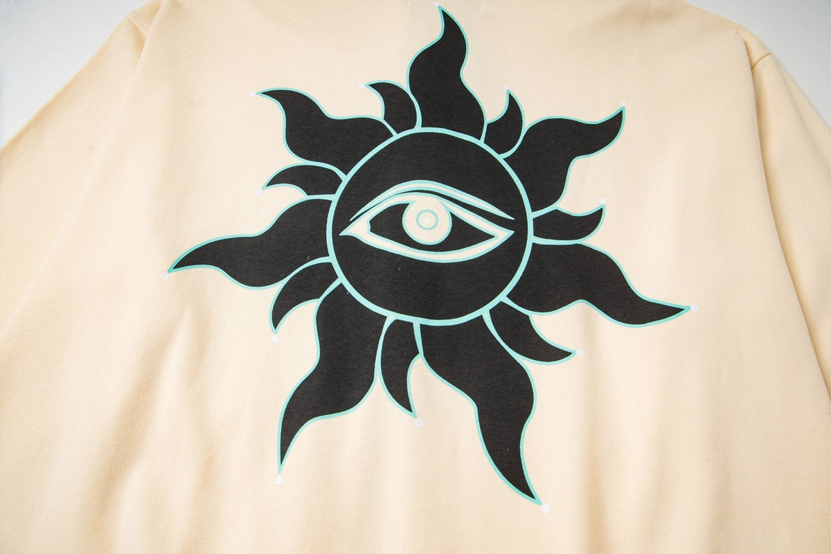 Godspeed Statue of Liberty Sun-Eye Zip Hoodie ¡ª detail